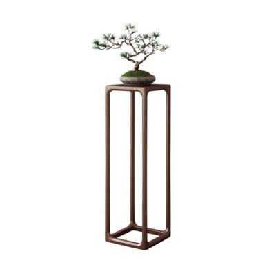 China Modern Bamboo Plant Stand Bench Stand Flower Stand Small Space Plants Display Rack for sale