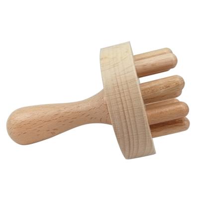 China Mushroom Body Mushroom Wooden Body Claw Massager Round Head Europe Artifact Scalp Massager for sale