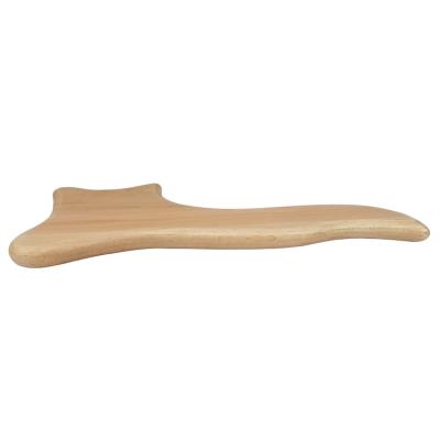 China Beech Wood Drainage Lymphatic Massager Therapy Massage Tool Body Carving Tools Wood Gua Sha For Maderotherapy for sale