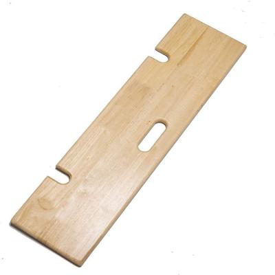 China Europe wooden transfer slide panel wheelchair transfer board with two cut handles, southern pine slide panel for sale