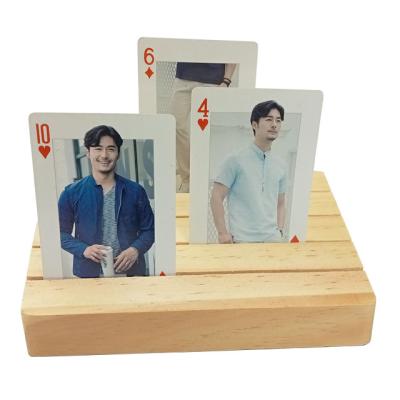 China Entertaiment Playing Cards Factory Direct Sales Custom Selling Natural Material Wooden Rack Good Material for sale