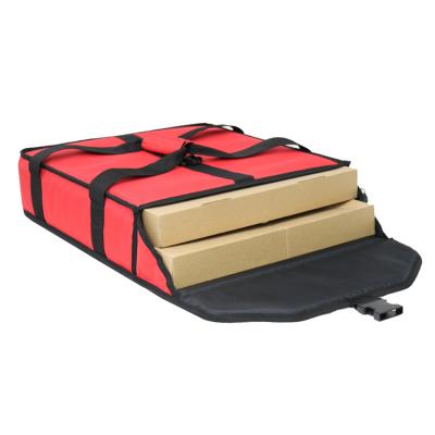 China New Design Professional Pizza Delivery Carry Cooler Backpack Cooler Bag Insulated Delivery Bag Red Pizza for sale