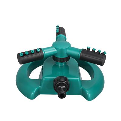 China 360 Yard Lawn Sprinkler PP Garden Portable Irrigation Water Sprayer 3AM Spout Automatic Rotating Water System for sale