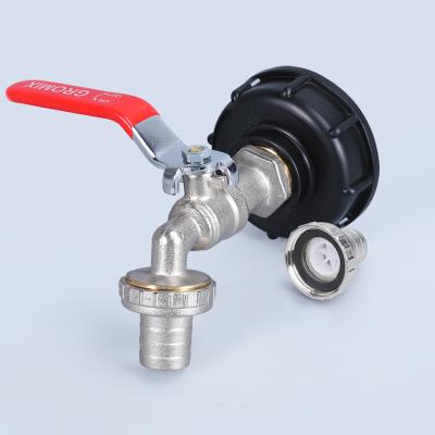 China Garden Water Connectors S60x6 Garden Tap Connector Fitting Valve Water Drain Tap Adapter Product for sale