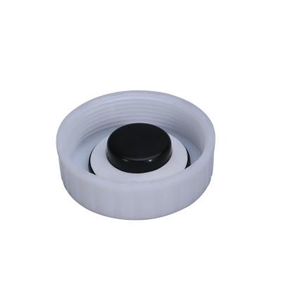 China Garden Water IBC Connectors 80MM Valve Covers Plastic Caps Dust Covers Black or White for sale