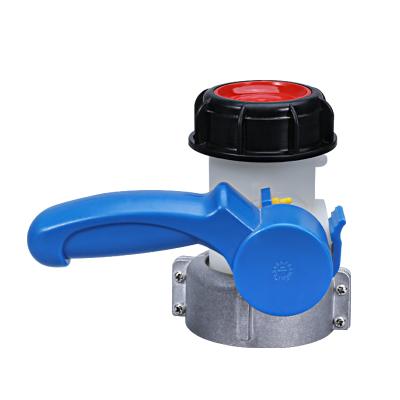 China Garden Water Connectors DN50 75mm IBC Tank Faucet Adapter Butterfly Valve Raw Wire Connector for sale