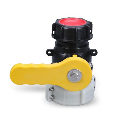 China Garden Accessories Dn40(62mm) Or Dn50(75mm) Ball Valve For IBC Tank Container for sale