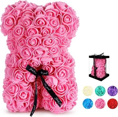 China New Products Pink Teddy Bear Gift 25cm Small Bear Styrofoam Teddy Bear With Recording Heart Beat 25cm for sale