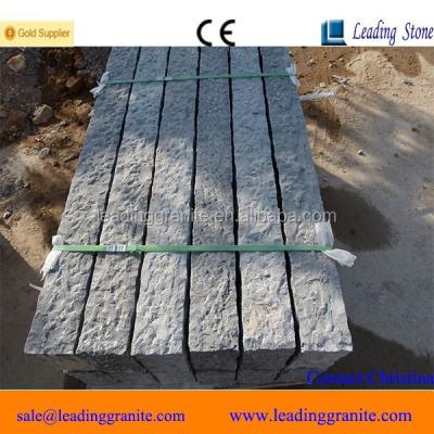 China Garden Outdoor Decoration Natural Blue Stone Fence Post /Limestone Palisade for sale