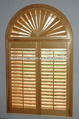 China Wooden arch wooden shutters for sale