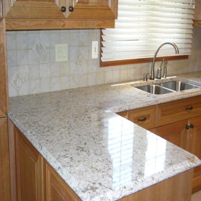 China Natural white galaxy quartz countertops with our factory for sale