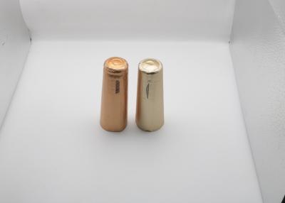 China De in reliëf gemaakte 34*90mm Champagne Wine Bottle Aluminum Foil Capsule krimpt Kappen Te koop