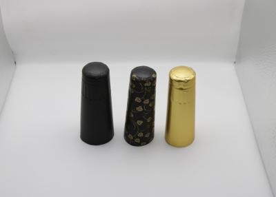 China La cápsula de aluminio vacía modificada para requisitos particulares de la botella de Champagne Wine Beer Glass Shrink del vacío con las cápsulas de la hoja del sello etiqueta la impresión en venta