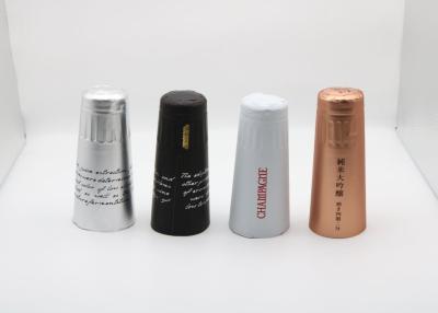 Cina La capsula di alluminio vuota su misura della bottiglia di Champagne Wine Beer Glass Shrink di vuoto con le capsule della stagnola del marchio identifica la stampa in vendita