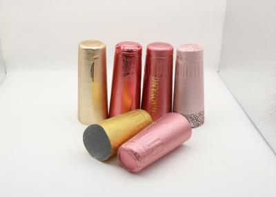 China Champagne Aluminium Foil Capsules para los casquillos del encogimiento de la botella del vino espumoso y de la vodka en venta