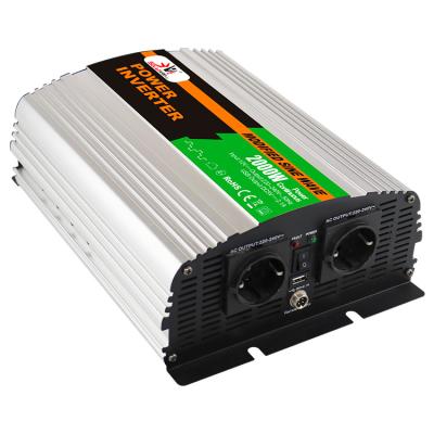 China off-grid solar power system brand SolarverTech modified sine wave DC to AC power inverters 2000W car power inverter for sale