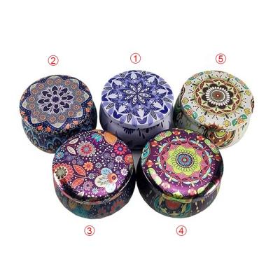 China Wholesale Luxury Scented Wax Scented Printed Metal Tin Candles for sale