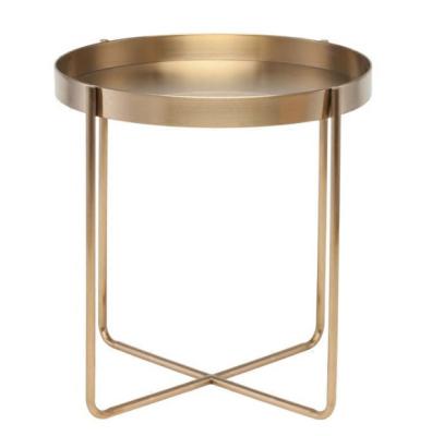 China Sustainable Design Wholesale Gold Side Tables For Living Room Modern Metal Side Table for sale