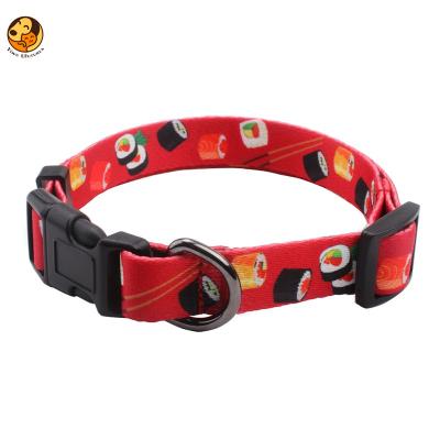 China Manufacturer Wholesale Adjustable Nylon Padded Cat Dog Collar Multi-colors for sale