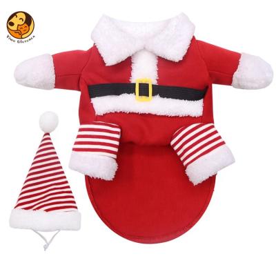 China New Years Holiday Designers Pet Viable Wholesale Funny Hot Christmas Apparel Small Big Dog Clothes for sale