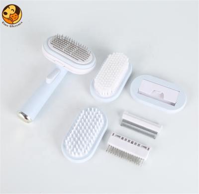 China New Arrivals Viable 5 in 1 Pet Grooming Care Products Dog Brush Comb Cat Hair Remover for sale