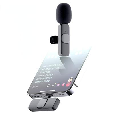 China K1 Live Interview Eat Broadcast Radio Wireless Noise Reduction Clip Collar Portable Microphone Eco-Friendly for sale