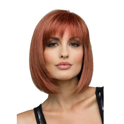 China New Air Wave Silky Straight Wig Women's Short Straight Hair Women's Wig Main Cover for sale