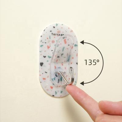 China Cute Removable Wall Mounted Sanga Storage Self Adhesive Plastic Home Clip Hook Metal And Loop Stocked Powerful Sticky Tape for sale