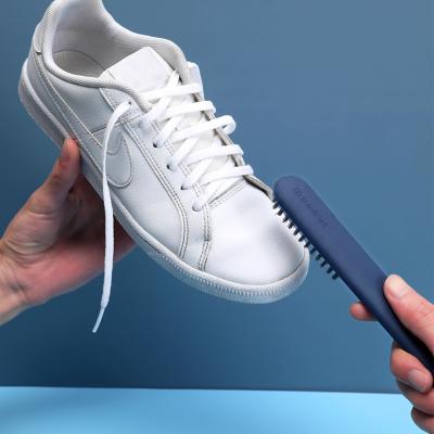 China Wholesale Stocked Sanga White Plastic Sneaker Cleaner LOGO Shoe Scrub Brush Custom Made for sale