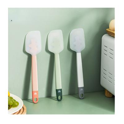 China Sustainable Silicone Kitchen Cooking Baking Tool Stirring Scraper Cake Butter Knife for sale