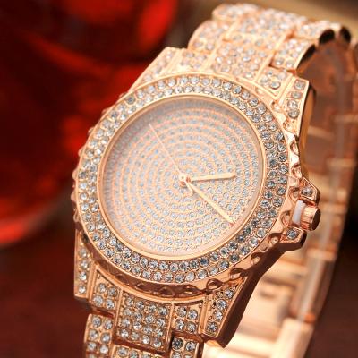 China Waterproof Women's Rhinestone Alloy Steel Belt Sand Fashion Watch Outdoor Wholesale for sale