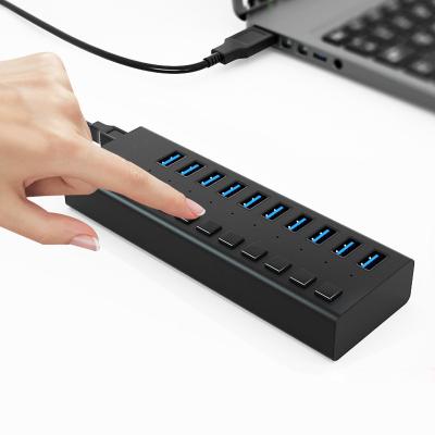 China 4 Pot Usb Hub New Arrival Computer Accessories USB3.0 4 In Port 1 Aluminum Hubs With Cable for sale