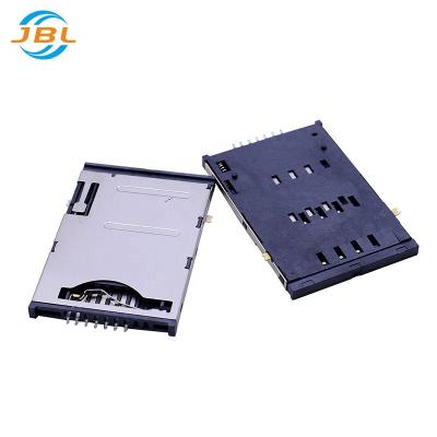 China audio & Push-Push Type SIM Card Connector Video Card Slot Holder 6+1Pin H1.9 Plug for sale