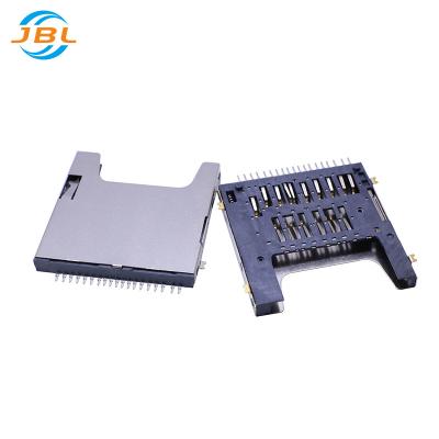 China audio & Hot Sale 19pin SMT BOOST 4.0 Video Onboard / Under Board Outside Solder High Temperature Resistant Memory SD Card Connector for sale