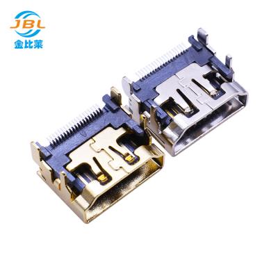 China High Data Transmission HD MI TYPE A 19P Connector SMT (Copper Shell) To Adapter Aluminum Cable for sale