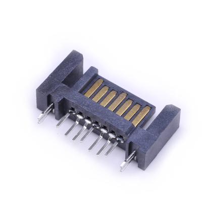 China High Quality SATA 7P Female Connector Microwave 180 Degree DIP Forward Dual Row for sale