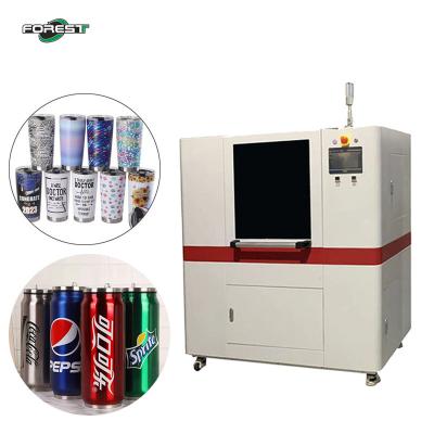 China Cylinder And Conical Bottle UV Printer For Aluminum Can Plastic Glass Beer Bottle for sale