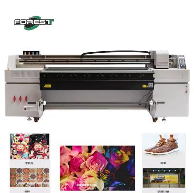 China Hybrid Uv Printer For Different Material Pvc, Soft Film, Leather Printing Waterproof Scratch Resistant 1.8m Uv Printer for sale