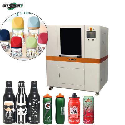 China High Speed Rotary Inkjet Printer Met 1-4 stuks Print Head printing voor glas plastic flessen drankjes kan Aluminium kan Te koop