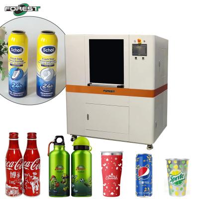 China Cans Printing Machine Digital Inkjet UV Printer For Bottles With Full Color for sale