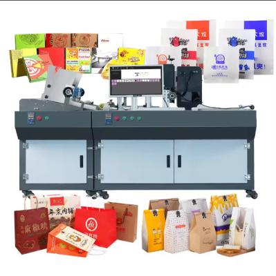 China Carton One Pass Digital Corrugated Box Printer Single Pass Printer Food Pack Packaging Pizza Box for sale