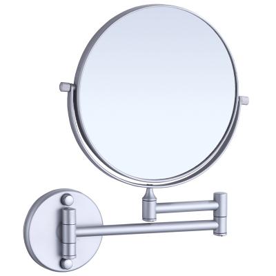 China Professional Custom Folding Mirror Space Aluminum Double Sided Beauty Magnifying Mirror for sale