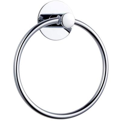 China New Stainless Steel Bathroom European Fashionable Durable Towel Ring Hardware Pendant Wall Hanging Hanging Towel Ring for sale