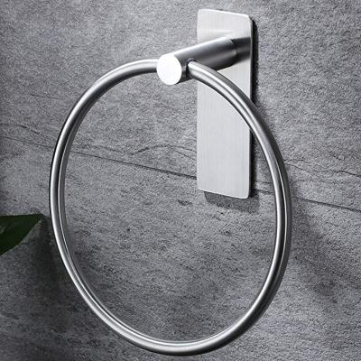 China Manufacturer Supply 304 Stainless Steel Towel Ring Bathroom Durable Convenient Towel Rack Bar Kitchen Towel Hanger for sale