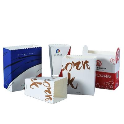 China Recycled Materials OEM Factory Custom Your Design Disposable Paper Bowls Food Popcorn Paper Box for sale