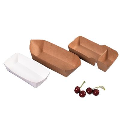 China High Quality Recycled Brown Cardboard Cook Box Paper Churro Box Materials Low Price Kraft Paper Lunch Box With Lid for sale