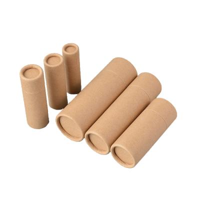 China Low MOQ Recycled Cheap Materials Price White Brown Cylinder Kraft Paper Box Cardboard Round Box For Custom Logos for sale