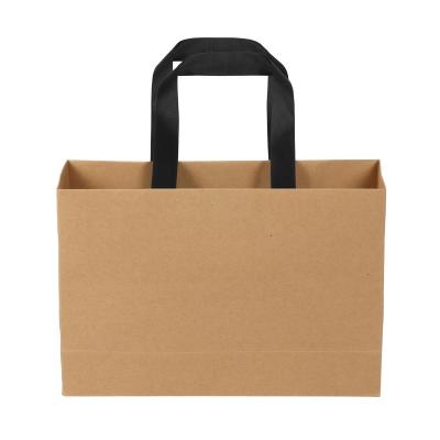 China Recyclable Recyclable Boutique Shopping Bag Paper Gift Packaging Kraft Paper Bags With Handles for sale