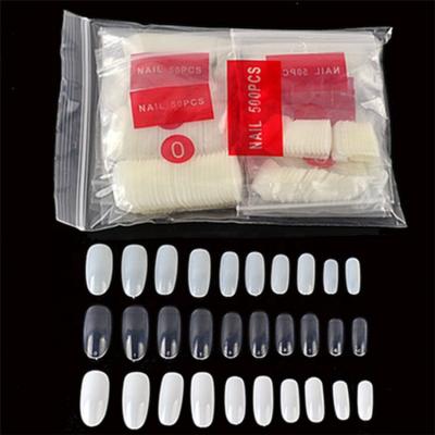 China 500pcs/bag Design Nail Tips False Nails Artificial Nails Round Full Cover Tips for sale