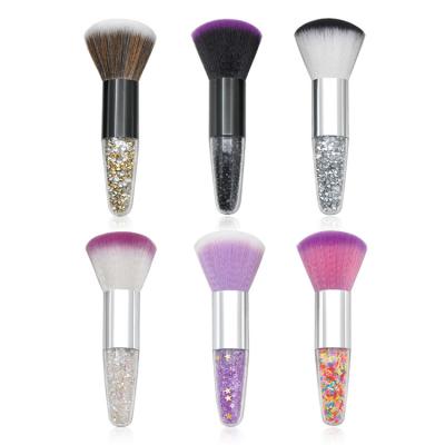 China 1Pcs Professional Nail Art Dust Clean Brush Manicure Pedicure Tool Rhinestones Handle Nail Brushes for sale